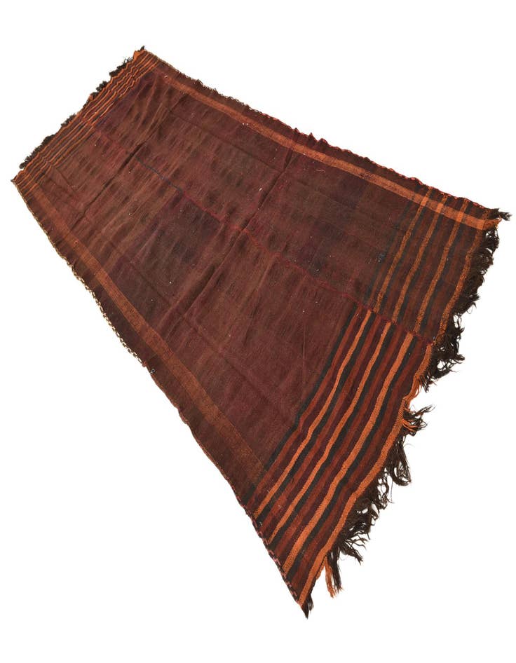 Detail image of  4' 5 x 11' 5  Hand Woven Kilim Fars Wool Runner Rug