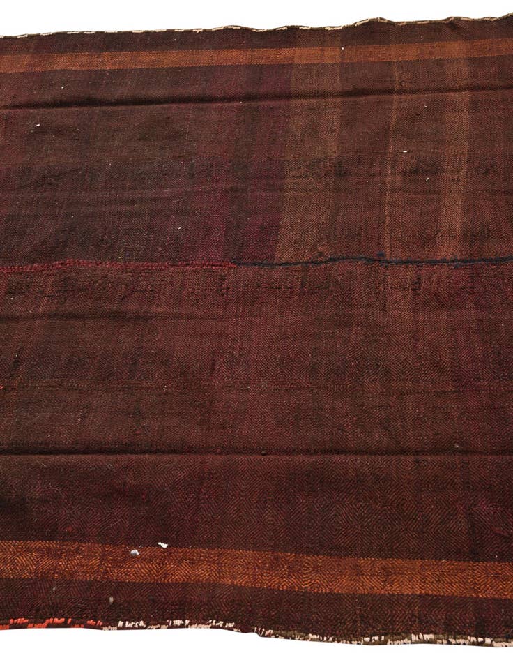 Detail image of  4' 5 x 11' 5  Hand Woven Kilim Fars Wool Runner Rug