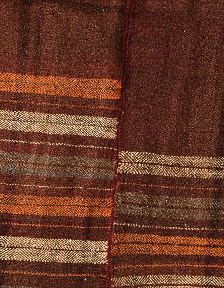 Detail image of  4' 8 x 10' 7  Hand Woven Kilim Fars Wool Runner Rug