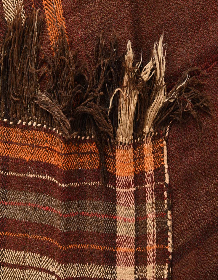 Detail image of  4' 8 x 10' 7  Hand Woven Kilim Fars Wool Runner Rug