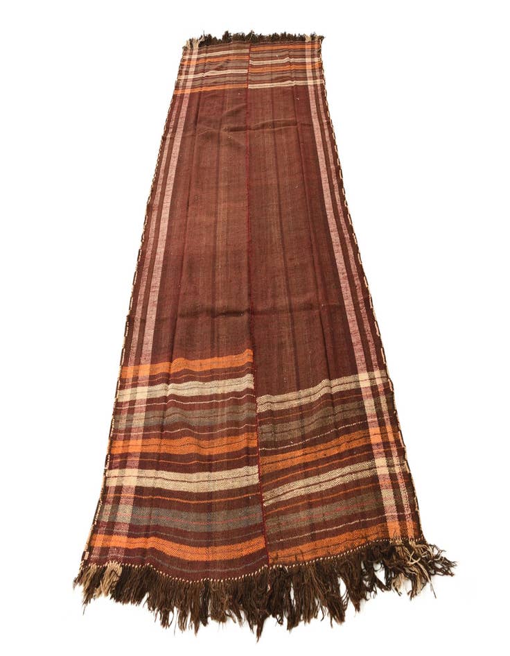 Detail image of  4' 8 x 10' 7  Hand Woven Kilim Fars Wool Runner Rug