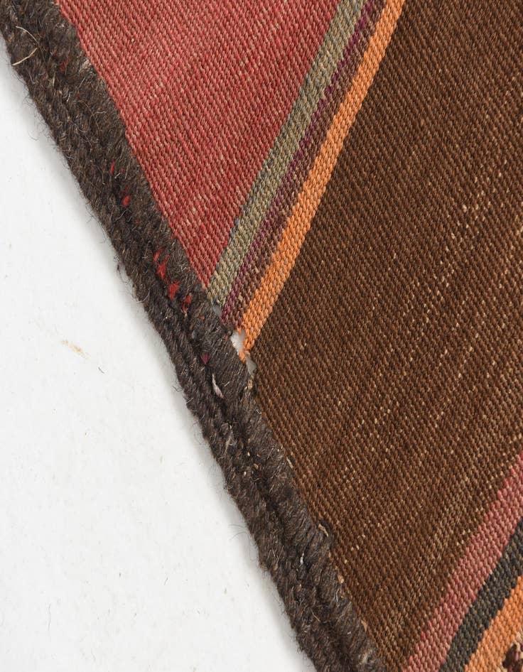 Detail image of  2' 6 x 9' 10  Hand Woven Kilim Maymana Wool Runner Rug