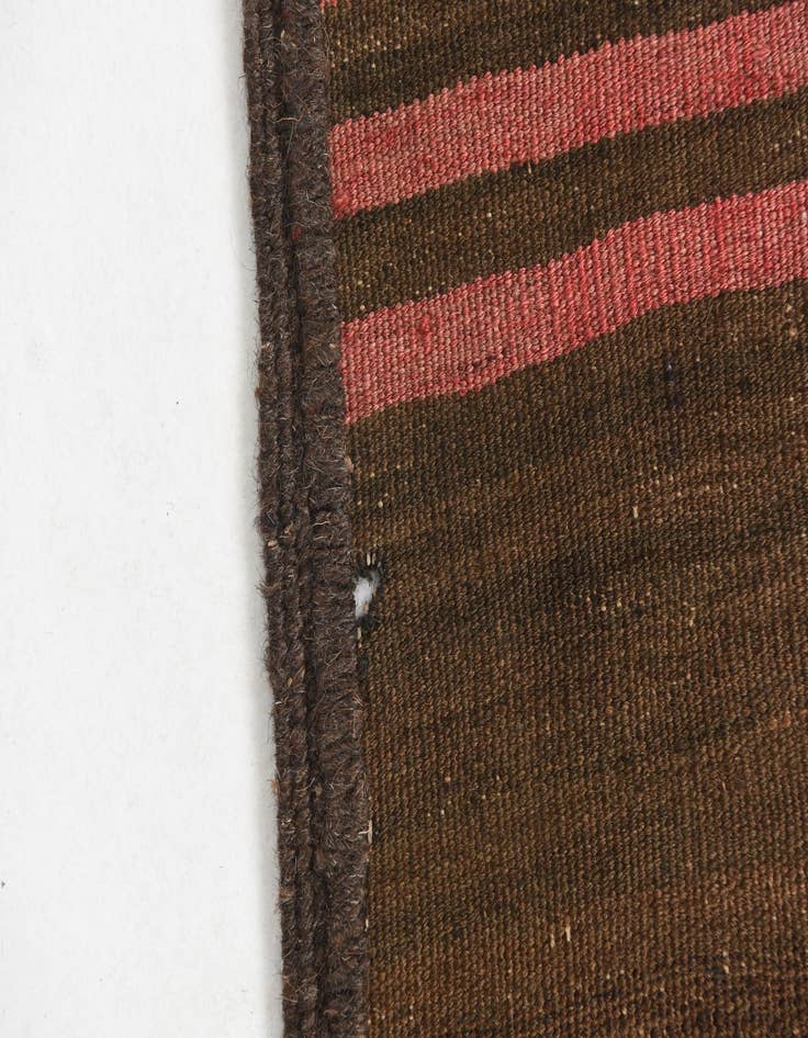 Detail image of  2' 6 x 9' 10  Hand Woven Kilim Maymana Wool Runner Rug