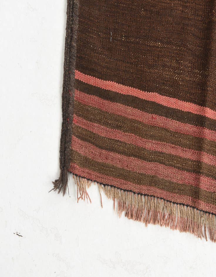 Detail image of  2' 6 x 9' 10  Hand Woven Kilim Maymana Wool Runner Rug