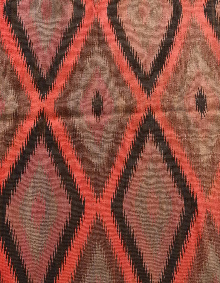 Detail image of  4' 4 x 14' 6  Hand Woven Kilim Maymana Wool Runner Rug