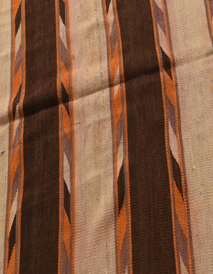 Detail image of  4' 7 x 13' 1  Hand Woven Kilim Modern Wool Runner Rug