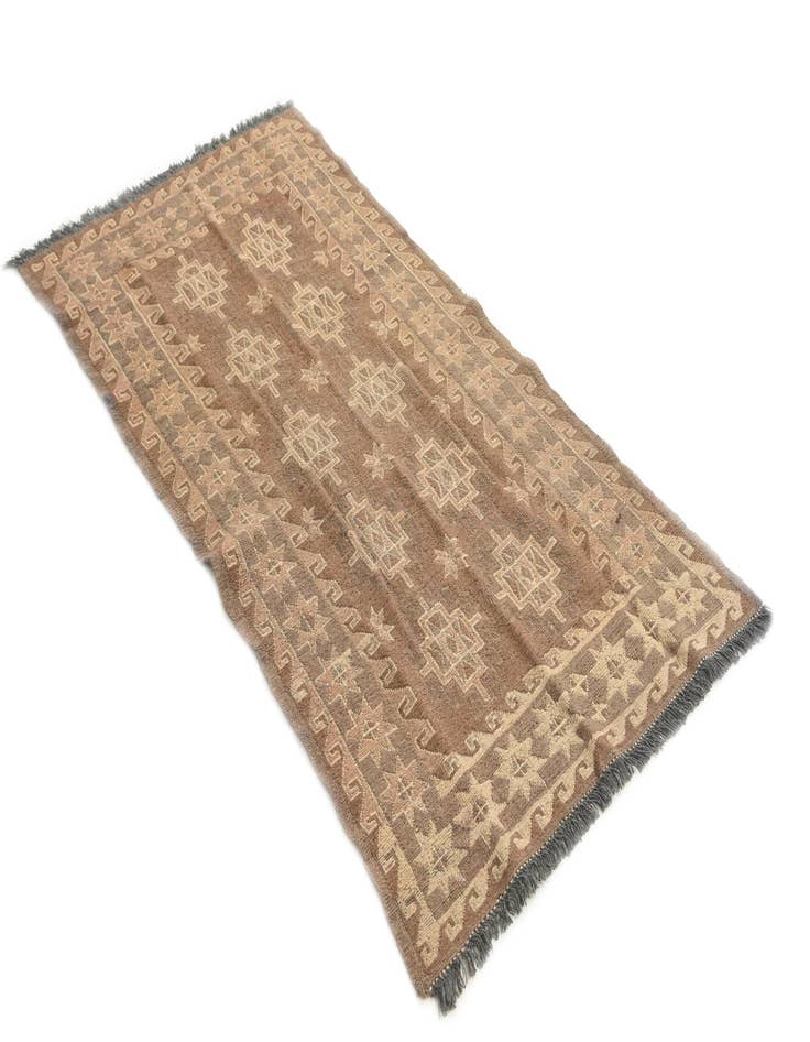 Detail image of  2' 10 x 5' 5  Hand Woven Kilim Modern Wool Runner Rug