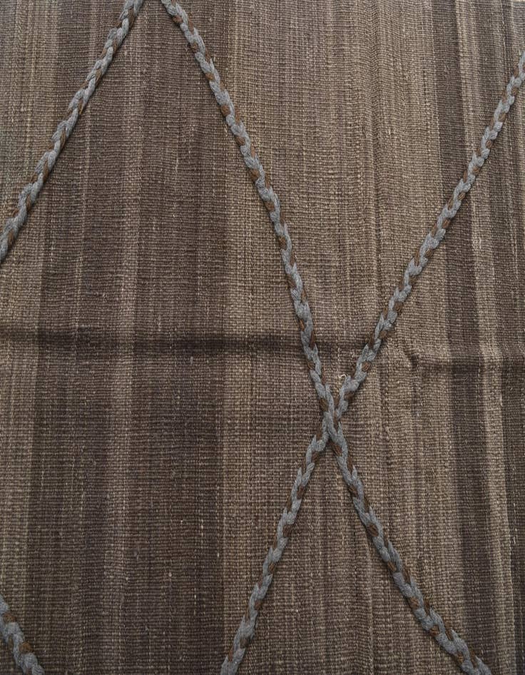 Detail image of  2' 6 x 8'  Hand Woven Kilim Modern Wool Runner Rug
