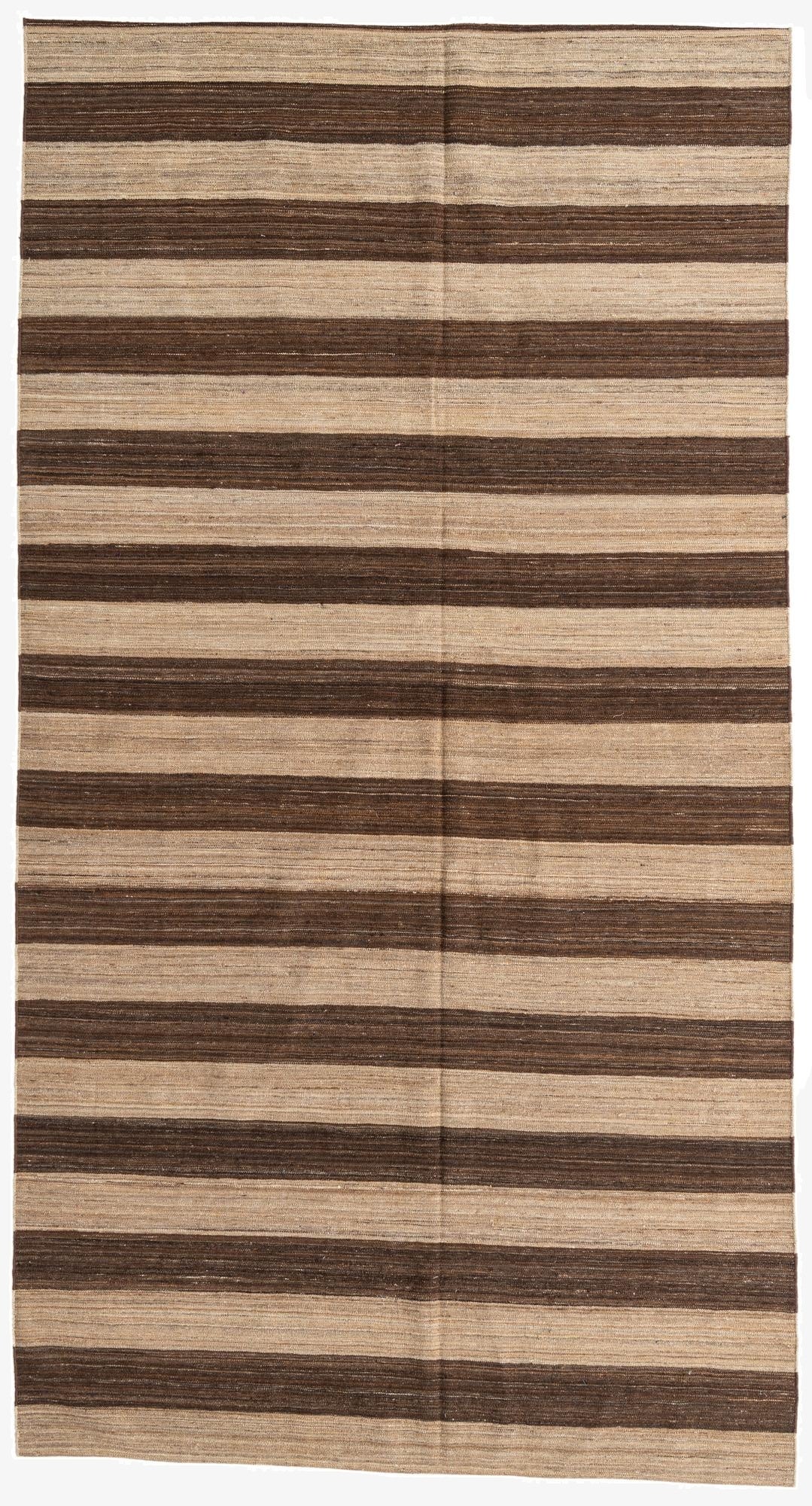  6' 6 x 12'  Hand Woven Kilim Modern Wool Runner Rug