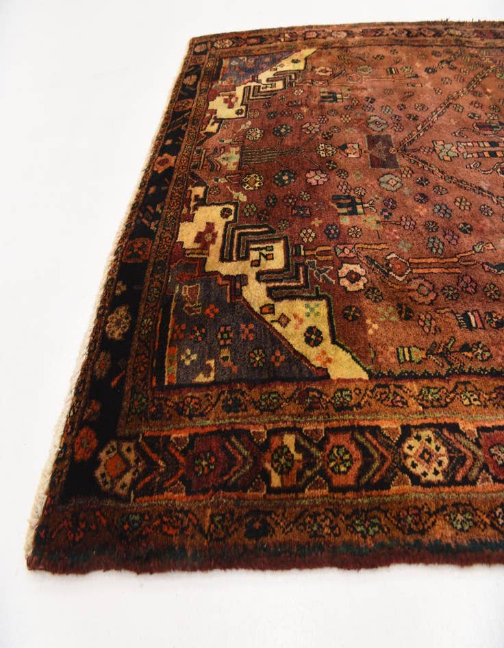 Detail image of  4' 7 x 10' 10  Hand Knotted Koliaei Persian Wool Runner Rug