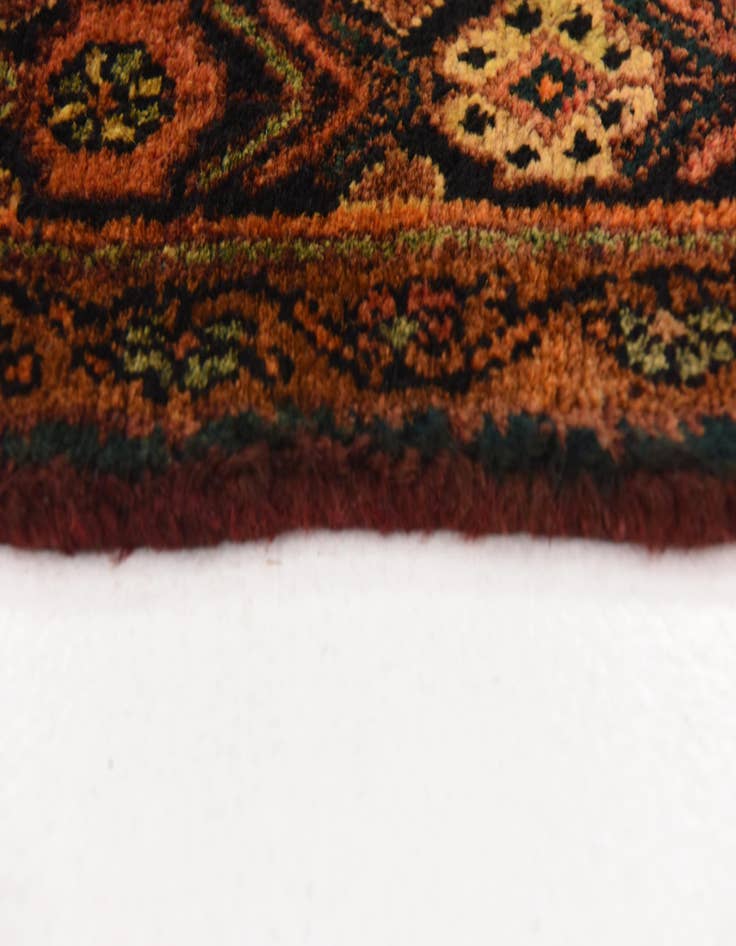Detail image of  4' 7 x 10' 10  Hand Knotted Koliaei Persian Wool Runner Rug