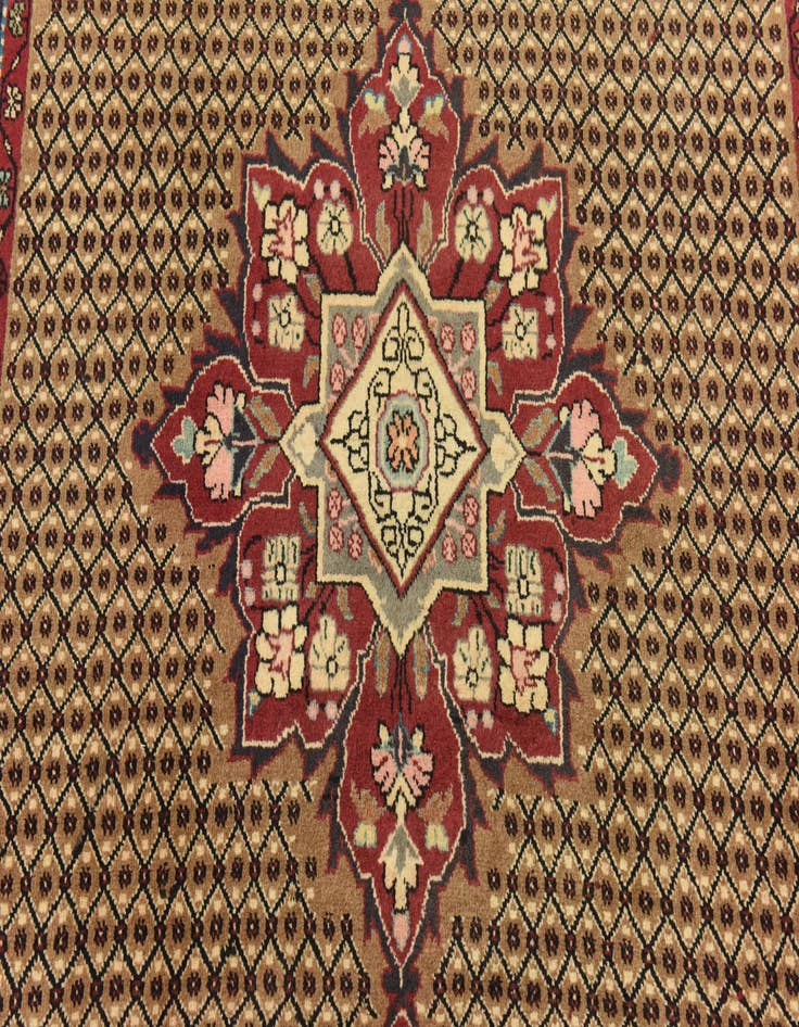 Detail image of  5' x 11'  Hand Knotted Koliaei Persian Wool Runner Rug