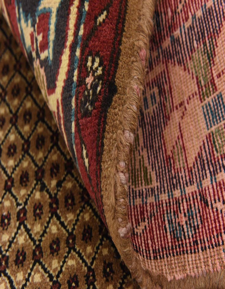 Detail image of  5' x 11'  Hand Knotted Koliaei Persian Wool Runner Rug