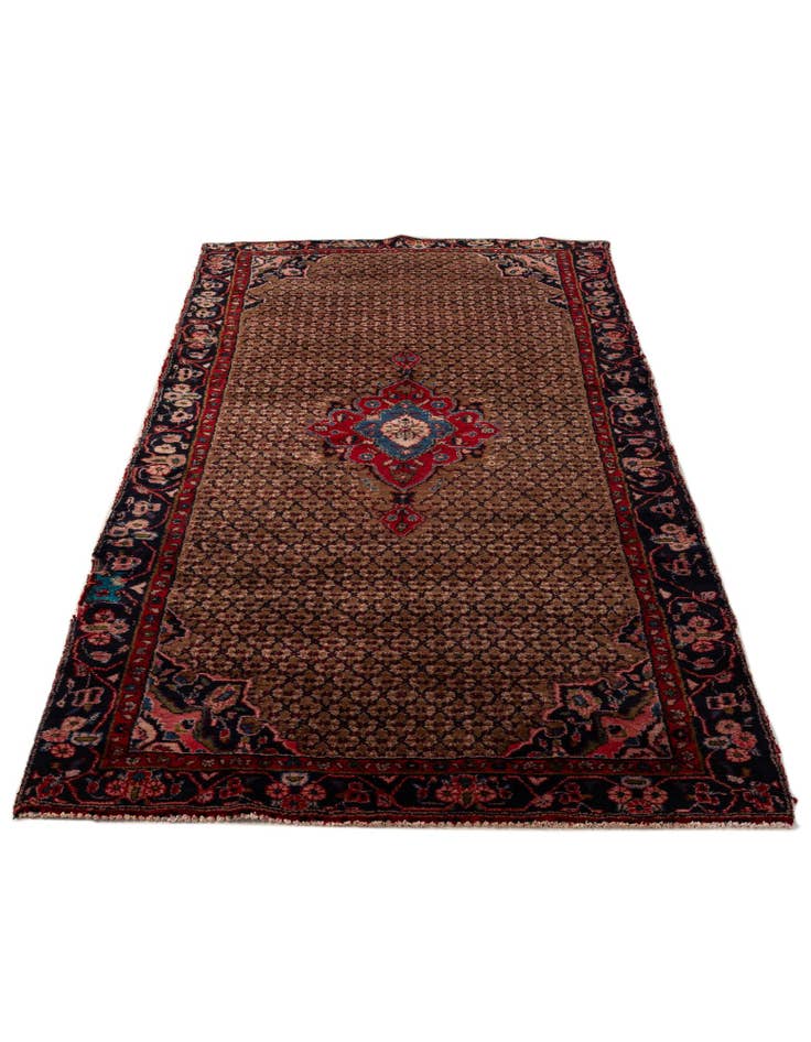 Detail image of  4' 7 x 9' 5  Hand Knotted Koliaei Persian Wool Runner Rug