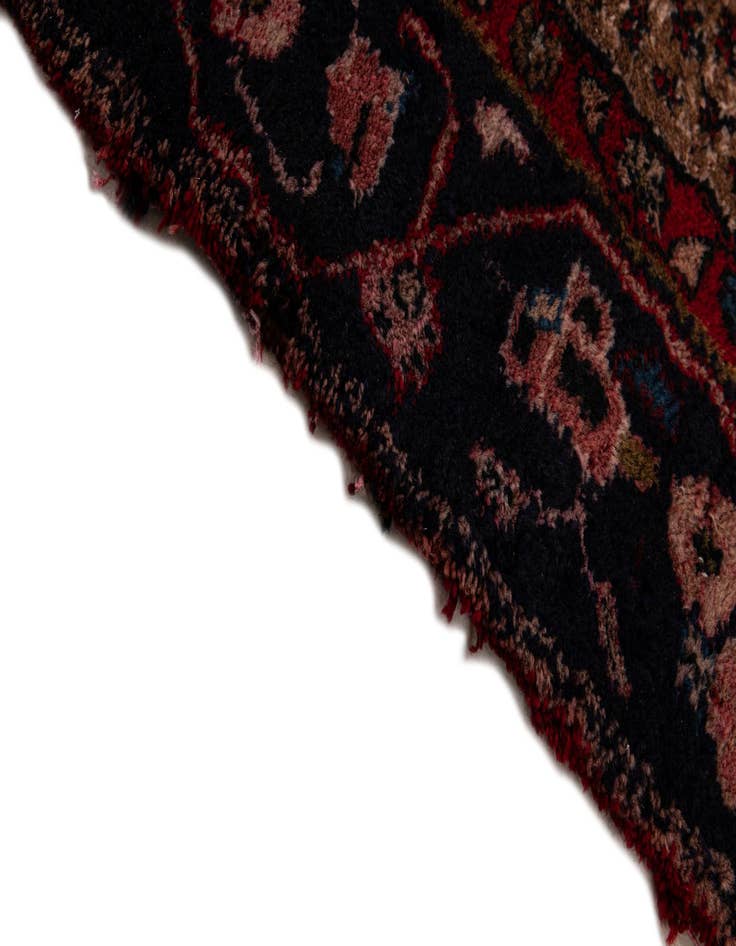 Detail image of  4' 7 x 9' 5  Hand Knotted Koliaei Persian Wool Runner Rug