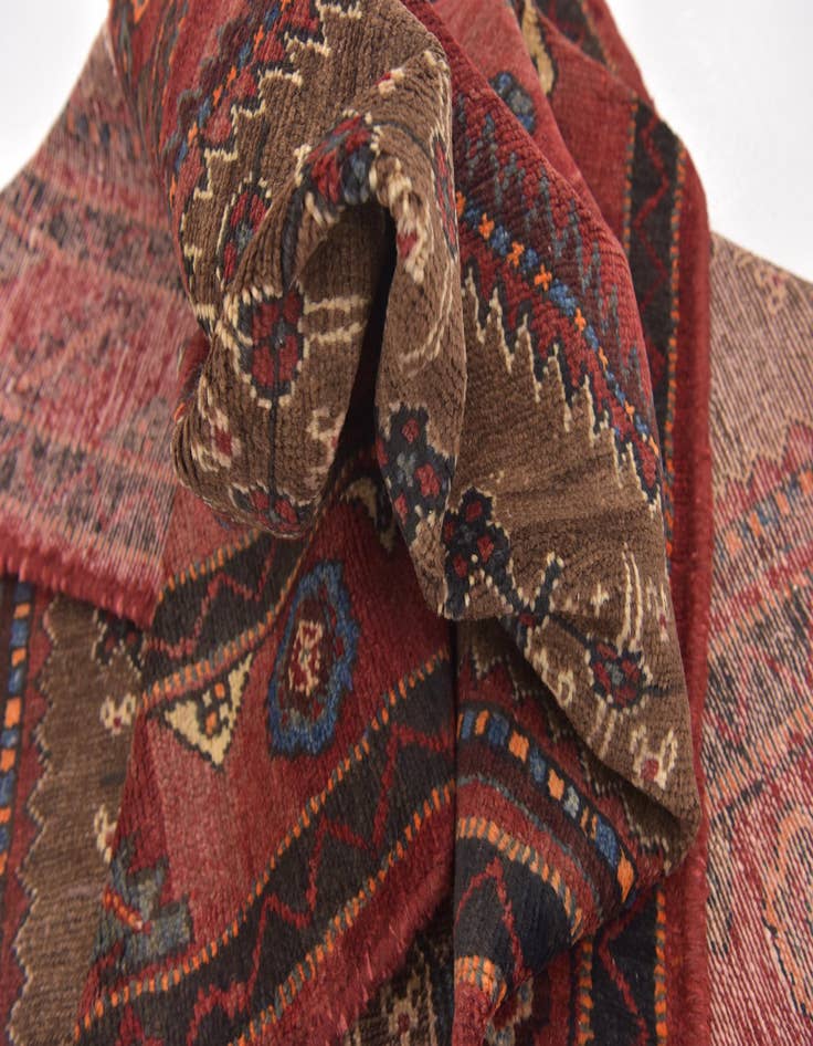 Detail image of 5' x 10' 4 Hand Knotted Koliaei Persian Wool Runner Rug