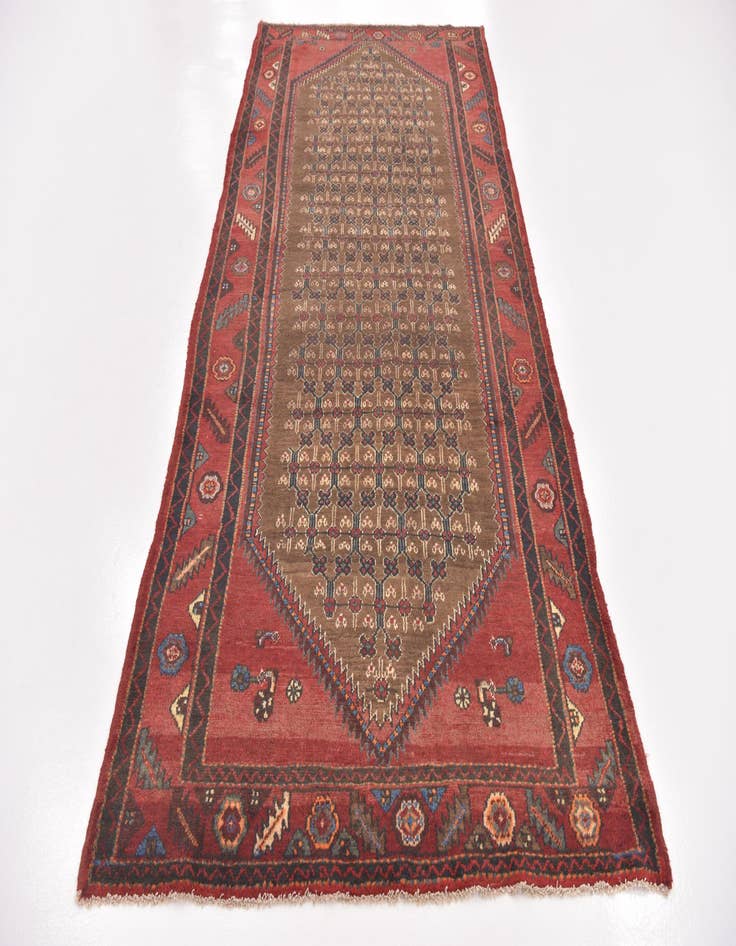 Detail image of 5' x 10' 4 Hand Knotted Koliaei Persian Wool Runner Rug