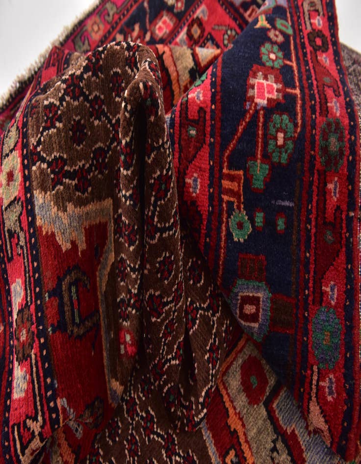 Detail image of 5' 4 x 10' 6 Hand Knotted Koliaei Persian Wool Runner Rug