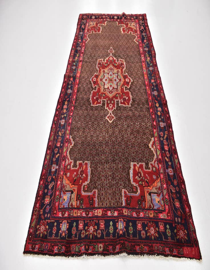 Detail image of 5' 4 x 10' 6 Hand Knotted Koliaei Persian Wool Runner Rug
