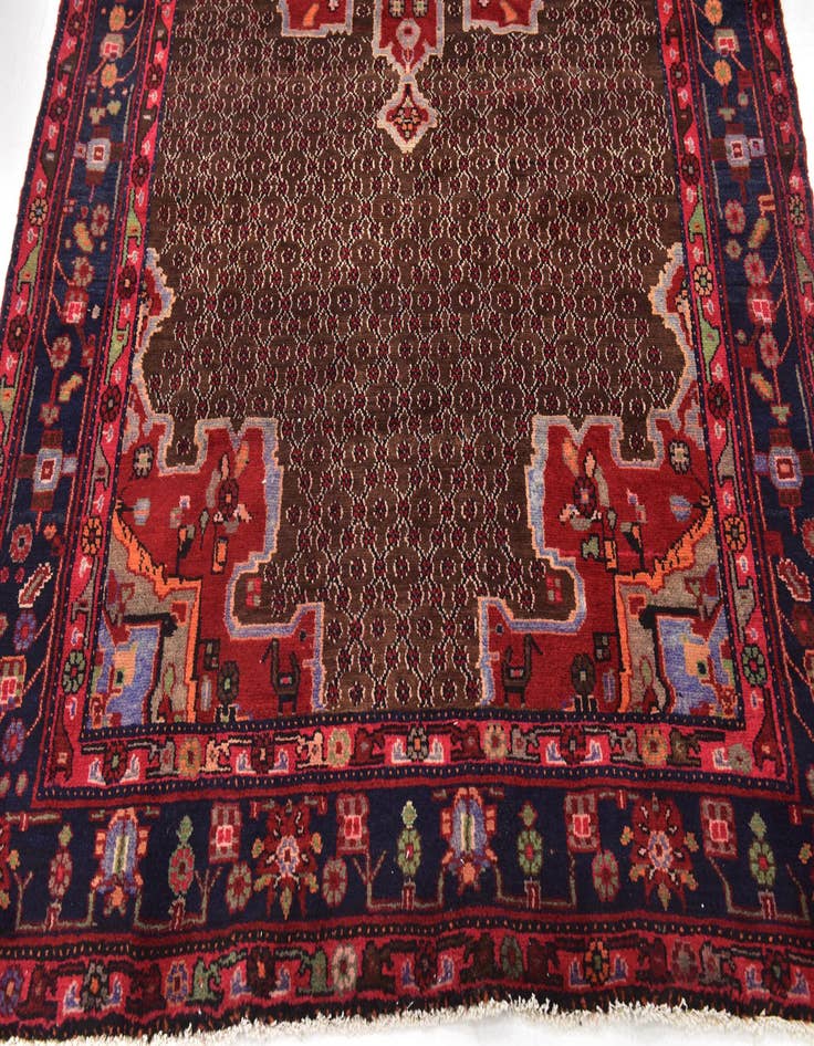 Detail image of 5' 4 x 10' 6 Hand Knotted Koliaei Persian Wool Runner Rug