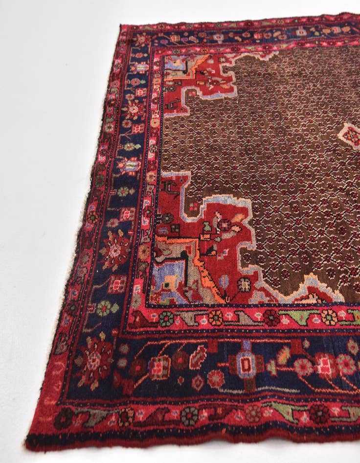 Detail image of 5' 4 x 10' 6 Hand Knotted Koliaei Persian Wool Runner Rug