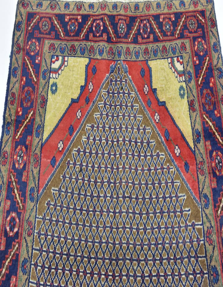 Detail image of 3' 5 x 9' 8 Hand Knotted Koliaei Persian Wool Runner Rug