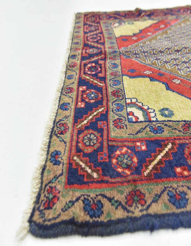 Detail image of 3' 5 x 9' 8 Hand Knotted Koliaei Persian Wool Runner Rug