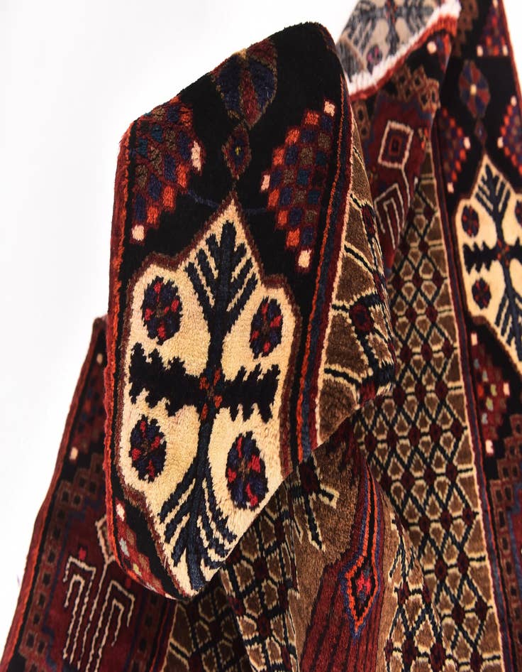 Detail image of  5' x 10' 3  Hand Knotted Koliaei Persian Wool Runner Rug