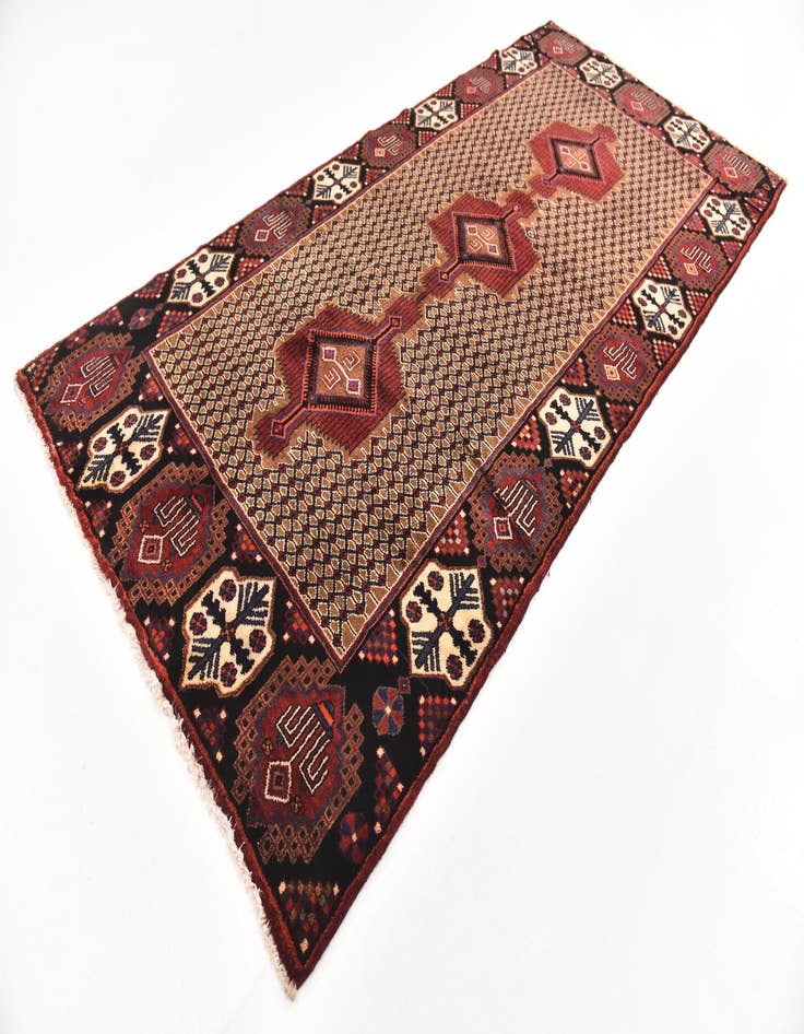 Detail image of  5' x 10' 3  Hand Knotted Koliaei Persian Wool Runner Rug