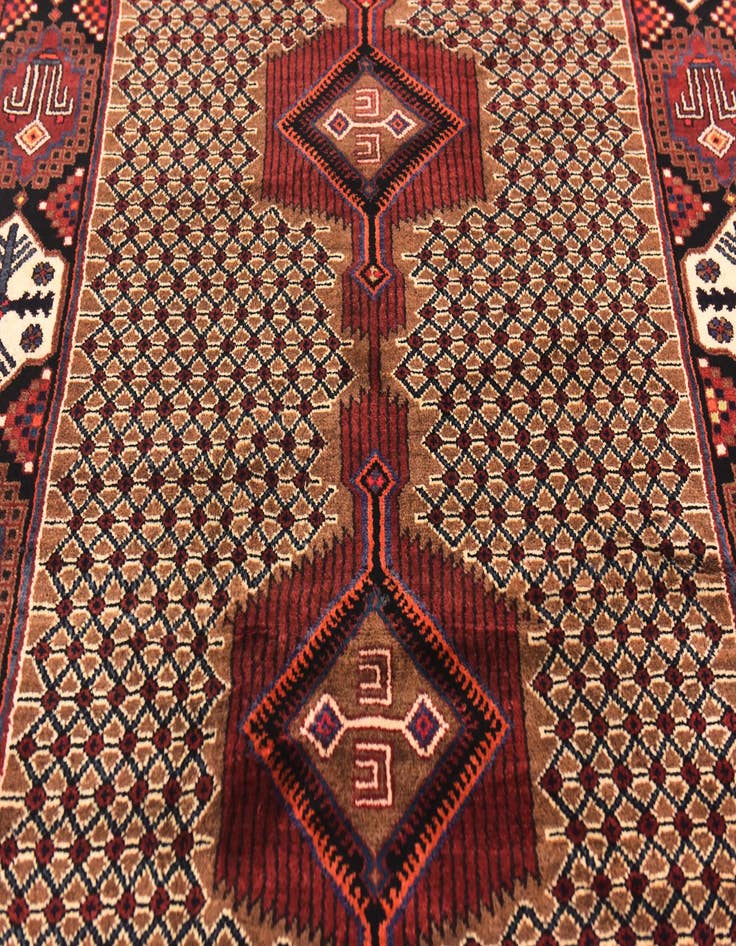 Detail image of  5' x 10' 3  Hand Knotted Koliaei Persian Wool Runner Rug