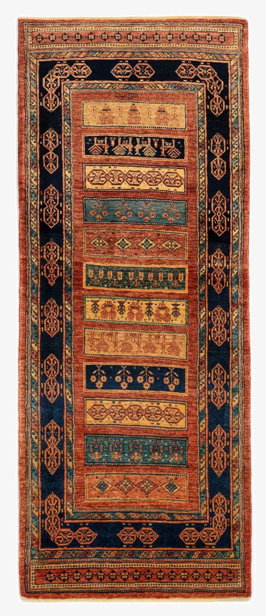  2' 9 x 6' 11 Luribaft Wool Runner Rug