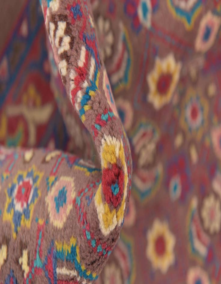 Detail image of  4' 4 x 10'  Hand Knotted Mahal Persian Wool Runner Rug