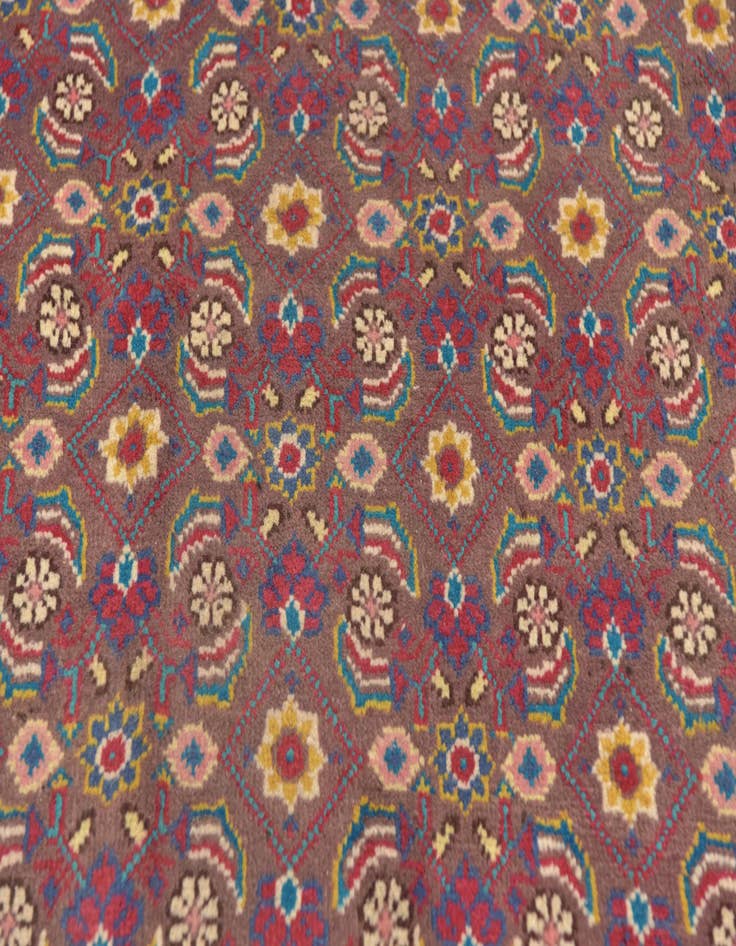 Detail image of  4' 4 x 10'  Hand Knotted Mahal Persian Wool Runner Rug