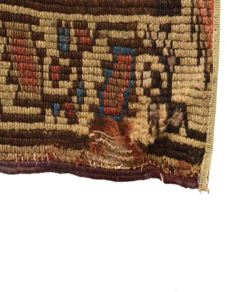 Detail image of  3' 3 x 7'  Hand Knotted Malayer Persian Wool Runner Rug