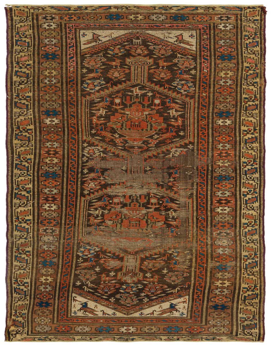 Primary image  3' 3 x 7'  Hand Knotted Malayer Persian Wool Runner Rug