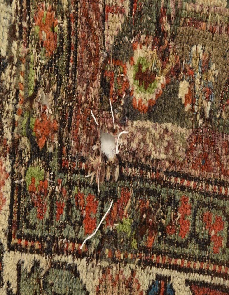 Detail image of  3' 4 x 7'  Hand Knotted Malayer Persian Wool Runner Rug