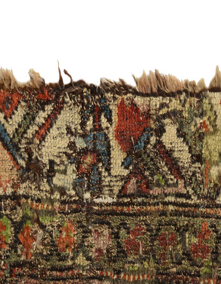 Detail image of  3' 4 x 7'  Hand Knotted Malayer Persian Wool Runner Rug