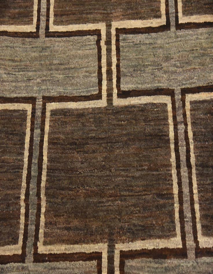 Detail image of  3' x 10'  Hand Knotted Modern Ziegler Runner Rug