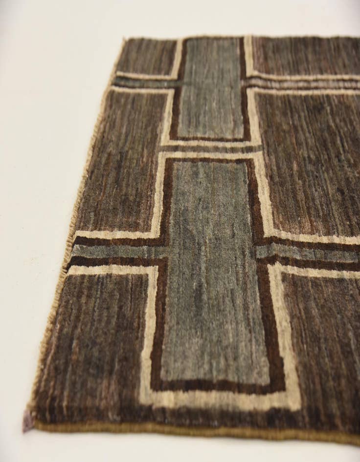 Detail image of  3' x 10'  Hand Knotted Modern Ziegler Runner Rug
