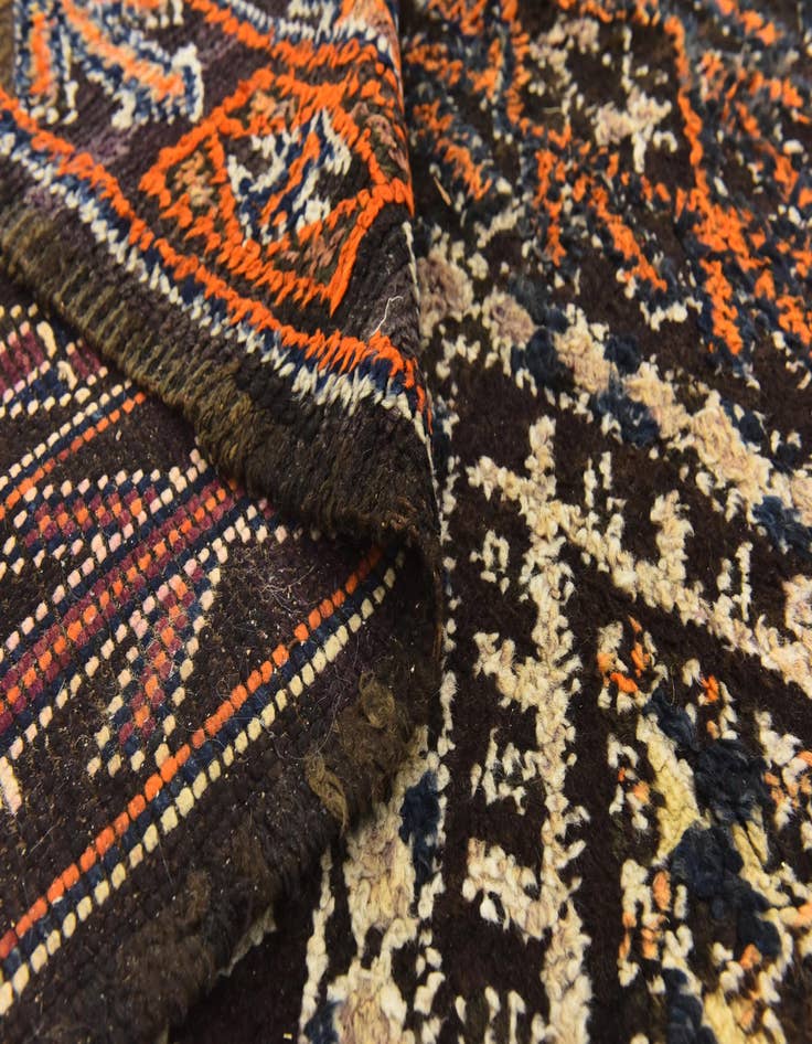 Detail image of  5' 9 x 11' 4  Hand Knotted Moroccan Wool Runner Rug