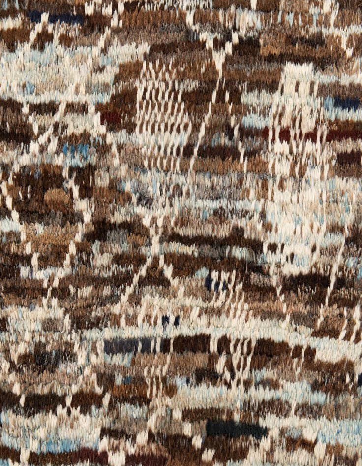 Detail image of  3' 5 x 15' 9  Hand Knotted Moroccan Wool Runner Rug