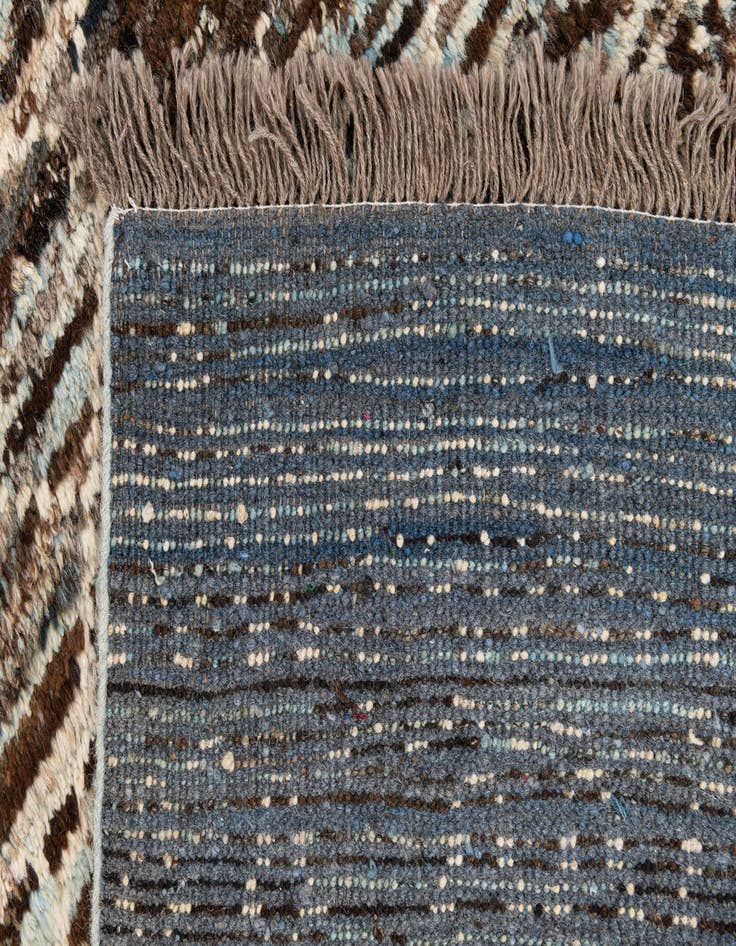 Detail image of  3' 5 x 15' 9  Hand Knotted Moroccan Wool Runner Rug