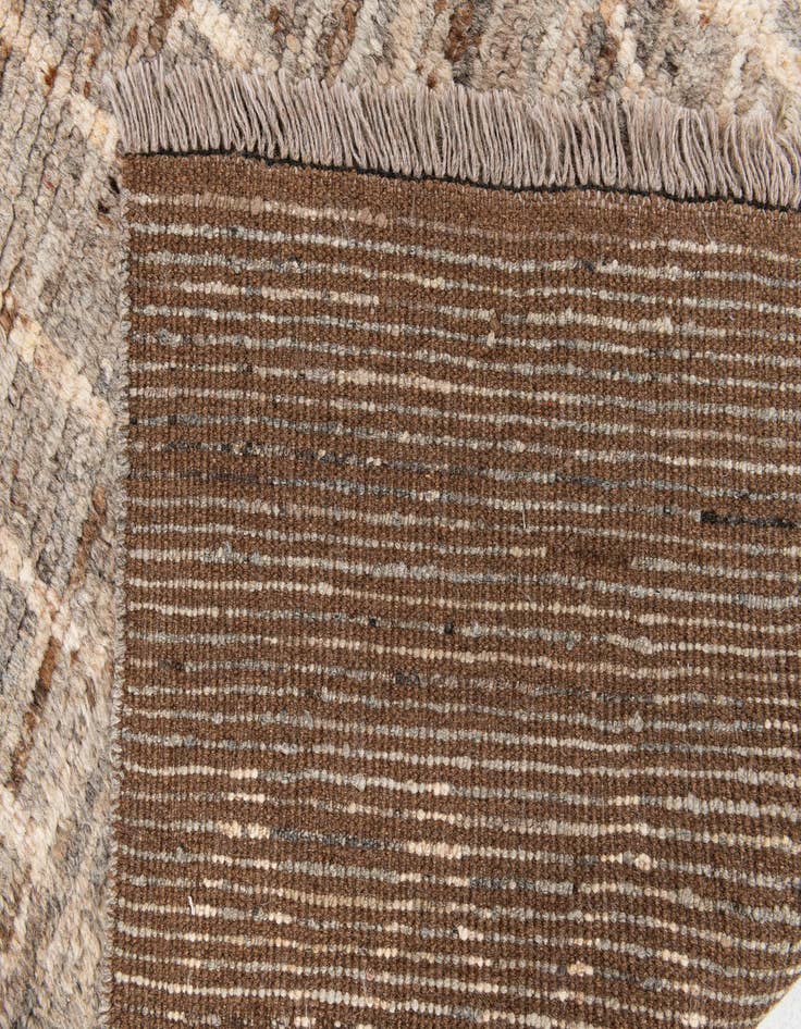 Detail image of  4' 1 x 13' 6  Hand Knotted Moroccan Wool Runner Rug