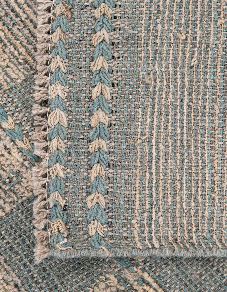 Detail image of  2' 2 x 10' 3  Hand Knotted Moroccan Wool Runner Rug