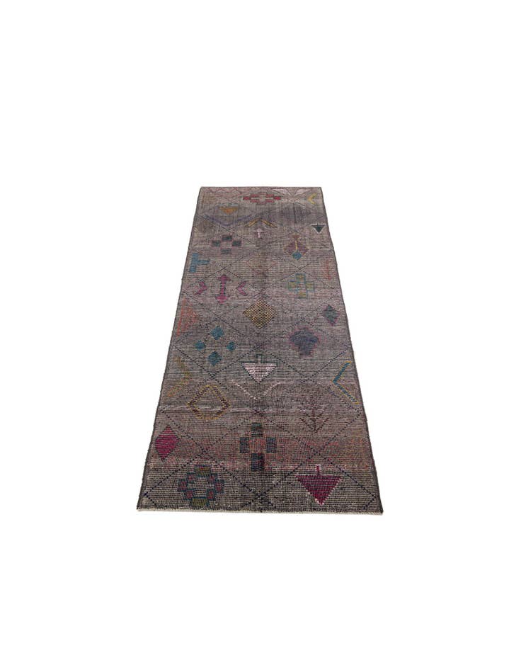 Detail image of  5' 6 x 15' 6  Hand Knotted Moroccan Wool Runner Rug