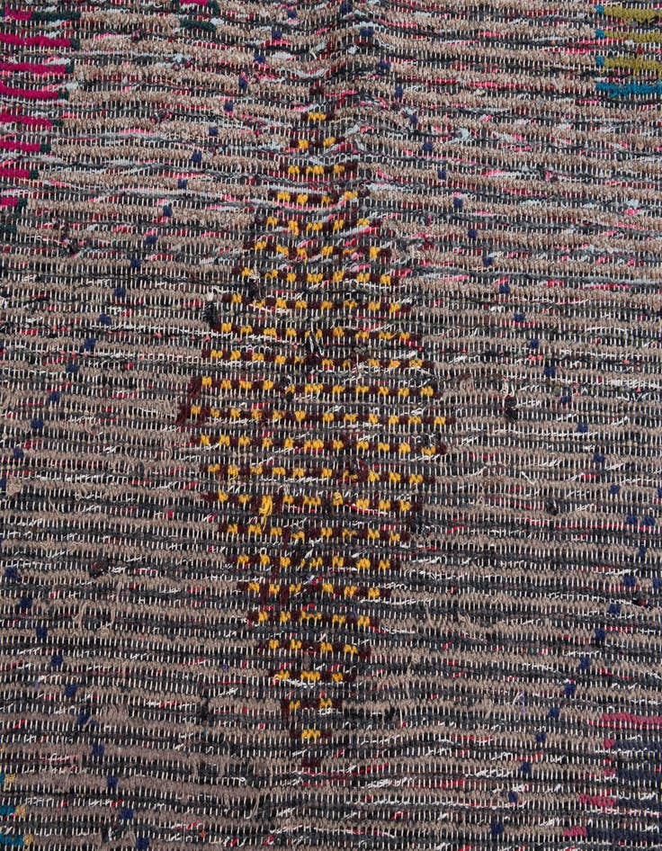 Detail image of  5' 6 x 15' 6  Hand Knotted Moroccan Wool Runner Rug