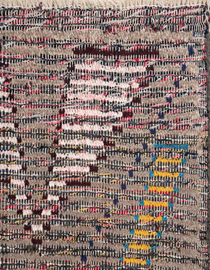 Detail image of  5' 6 x 15' 6  Hand Knotted Moroccan Wool Runner Rug