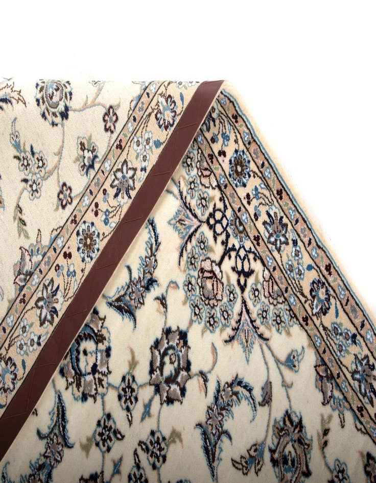 Detail image of  3' 3 x 13' 9  Hand Knotted Nain Persian Wool Runner Rug