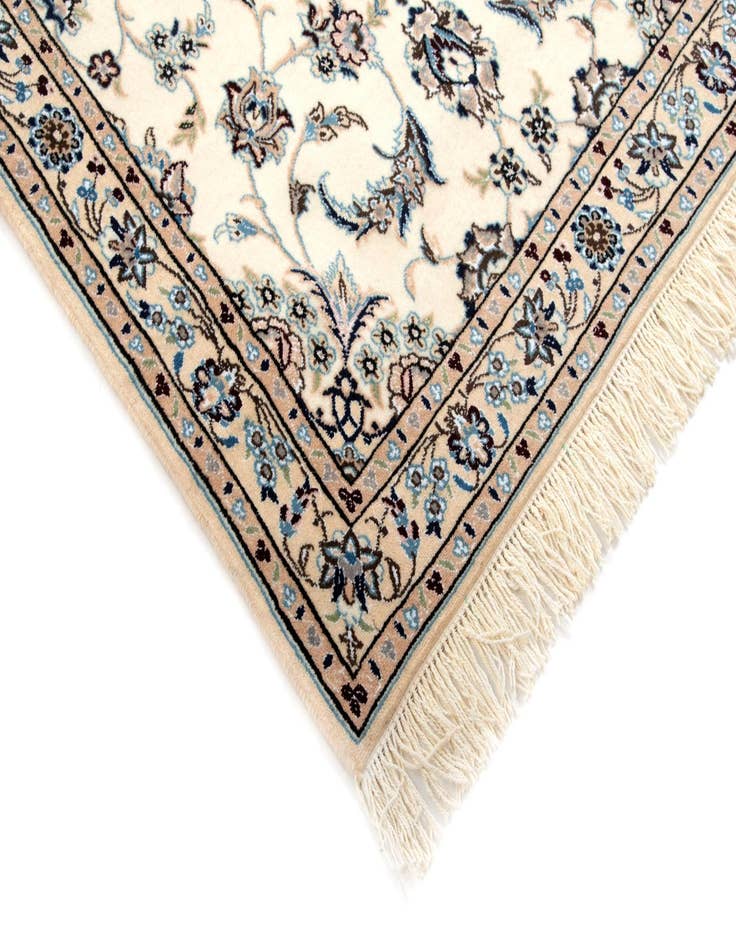 Detail image of  3' 3 x 13' 9  Hand Knotted Nain Persian Wool Runner Rug