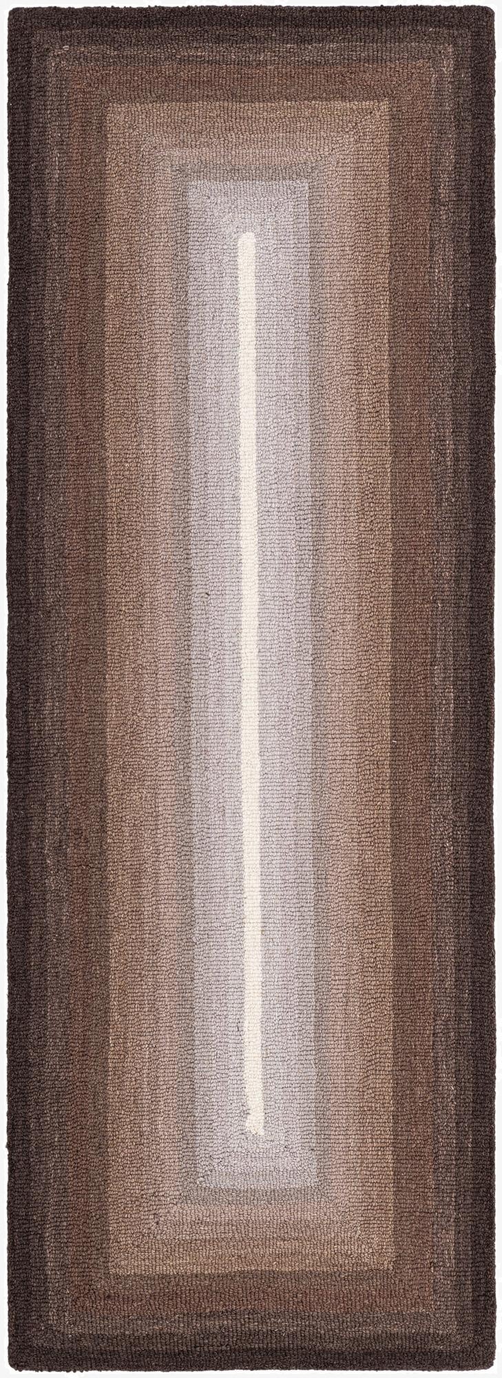  2' x 6' 1 Ombre Wool Runner Rug